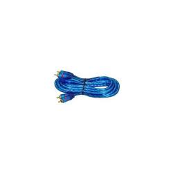 AIV Cinchkabel 2-Kanal Stereo - 3,5 m - blau-transparent - 630363