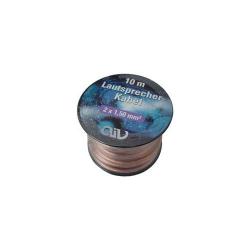 Lautsprecherkabel AIV Mini-Spule 2x1,50 mm� 10 m E-Cu transparent