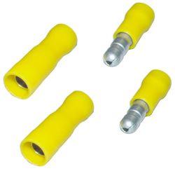 AIV 530162 Rundsteckverbinder - Set - gelb - 4,0 / 6,0 qmm