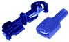AIV 530755 Abzweigverbinder mit Flachstecker - blau - 1,0 / 2,5 qmm - 1 Set