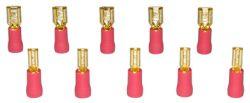 AIV 650256 Flachsteckh�lsen - Set - rot - 0,5 / 1,0 qmm - 10 St�ck