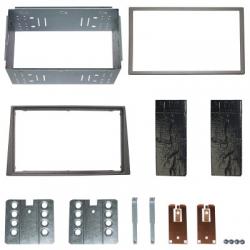 Einbaurahmen Komplett Set f�r Doppel DIN Autoradio in Opel Astra G / Corsa C / Vectra B (anthrazit)
