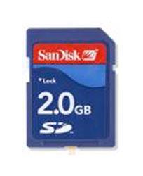 SanDisk SD Card - 2GB Karte