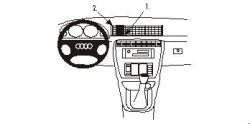 Brodit ProClip - Fahrzeughalterung - Audi A4 (95-01) / S4 (95-01) - 852169
