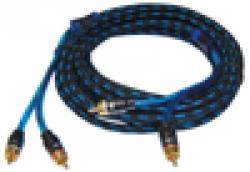 AIV Cinchkabel 2-Kanal Stereo - 0,8 m - blau, schwarz - 630391