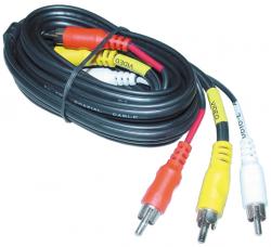 AIV Cinchkabel 3-Kanal Audio / Video - 5,0 m - schwarz - 700414