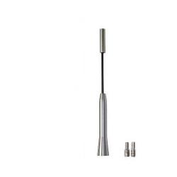 Ersatzantennenstab - Aluminium - silber / schwarz - M5 / M6 Gewinde - 17 cm L�nge