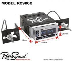 Ampire RETROSOUND Model RC900C - Chrom - MP3-Autoradio mit AUX-IN