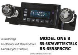 Ampire RETROSOUND Frontblende mit Metall-Bedienkn�pfen - Chevrolet Corvette 1968-76 - RS-6876VETTEKT