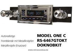 Ampire RETROSOUND Frontblende mit Metall-Bedienkn�pfen - Pontiac GTO, Le Mans 1964-67 - RS-6467GTOKT