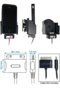 Apple iPhone 4 / 4S mit Schutztasche Halterung - aktiv - Griffin Vorbereitung - Brodit 514165