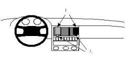 Brodit ProClip - Fahrzeughalterung - Audi 80 / 90 (87-95) - 851947