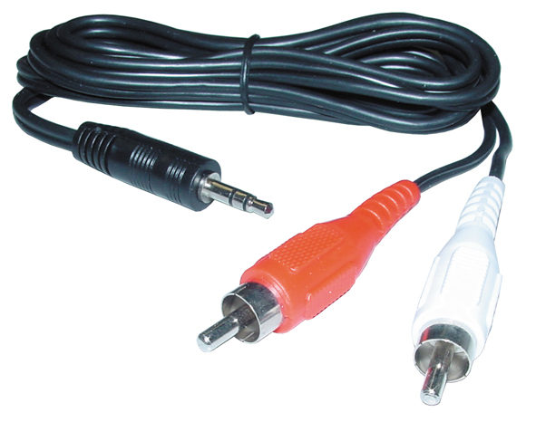 2x Cinchstecker auf 3,5mm Klinke - 1,5 m - Blaupunkt 7607001533001