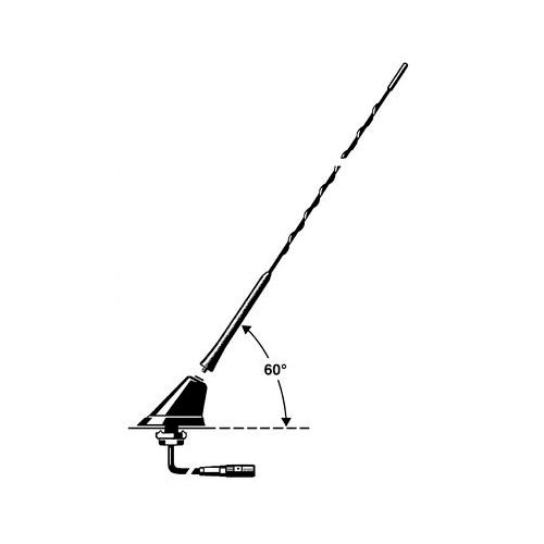 Blaupunkt Dachantenne - Radio FM/AM - universal - 60� - schwarz - ISO 50 Ohm - 7617495218001