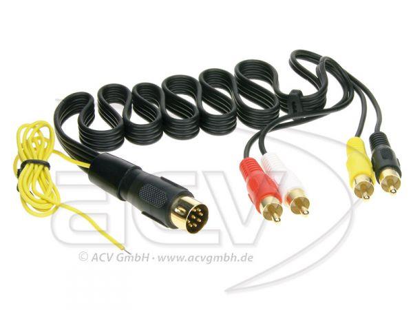 Vorverst&auml;rkeradapter Line-Out Adapter (DIN auf 4x Cinch) Blaupunkt / Clarion - (1446-01)