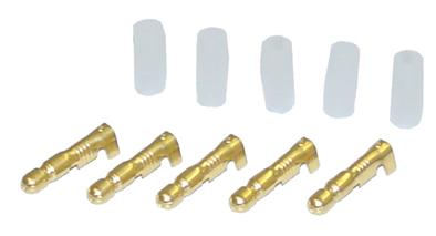 AIV 660735 Rundstecker - vergoldet - 1,5 / 2,5 qmm - 50 St�ck