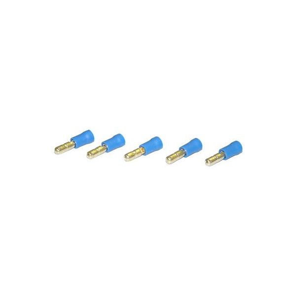 AIV 660873 Rundstecker - blau - vergoldet - 1,5 / 2,5 qmm - 50 St�ck