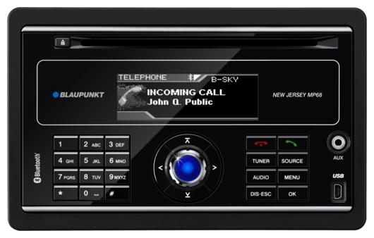 Blaupunkt New Jersey MP68 - Doppel-DIN CD/MP3-Autoradio mit Bluetooth / USB / AUX-IN