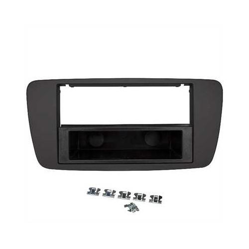 Einbaurahmen f&uuml;r DIN Autoradio in Seat Ibiza (6J) (ab 2008) (anthrazit schwarz)
