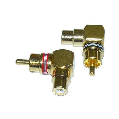 AIV Cinch-Winkel-Verbinder - 2x Stecker auf 2x Kupplung - 890825