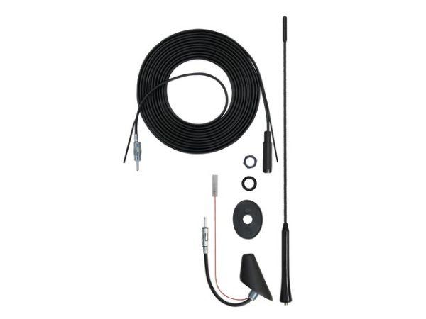 AIV Dachantenne - Radio FM/AM - universal - 52� - schwarz - aktiv - DIN 150 Ohm - 150262