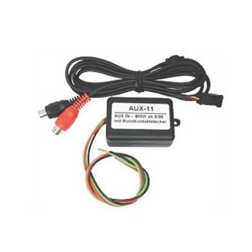 Ton AUX-In Interface Adapter - BMW - Radio / Navigationssystem (ab 08/98) I-Bus (Rundkontakt) AUX011