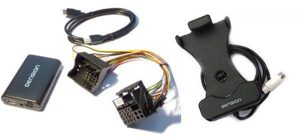 Dension Gateway 300 + 5G Cradle - iPod / iPhone / USB / AUX Interface - BMW mit 40 PIN Flachkontakt