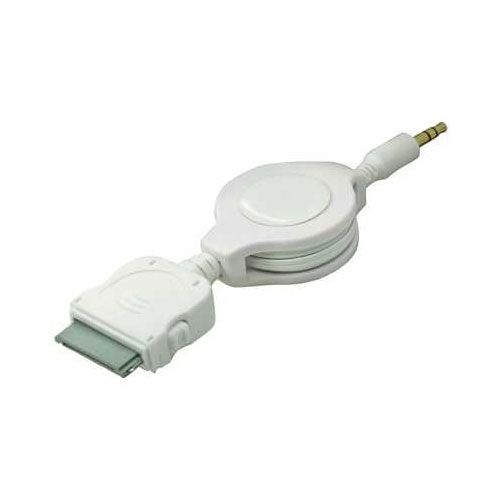 iPod Kabel 3,5 mm Klinkenstecker auf 30-pol iPOD-Stecker - Spool - wei� - 0,75m