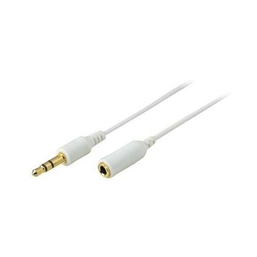 iPod / Aux Kabel 3,5 mm Klinkenstecker auf 3,5 mm Klinkenstecker - Kupplung - 1,8m - wei�