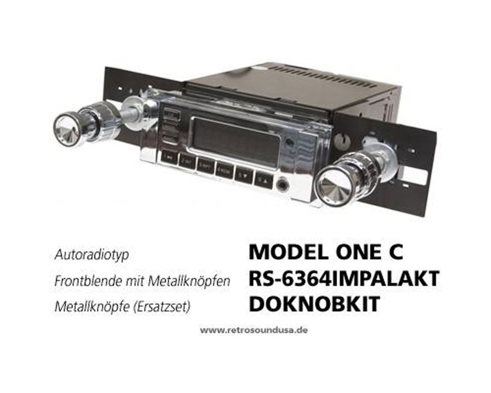 Ampire RETROSOUND Frontblende mit Metall-Bedienkn�pfen - Chevrolet Impala 1963-64 - RS-6364IMPALAKT