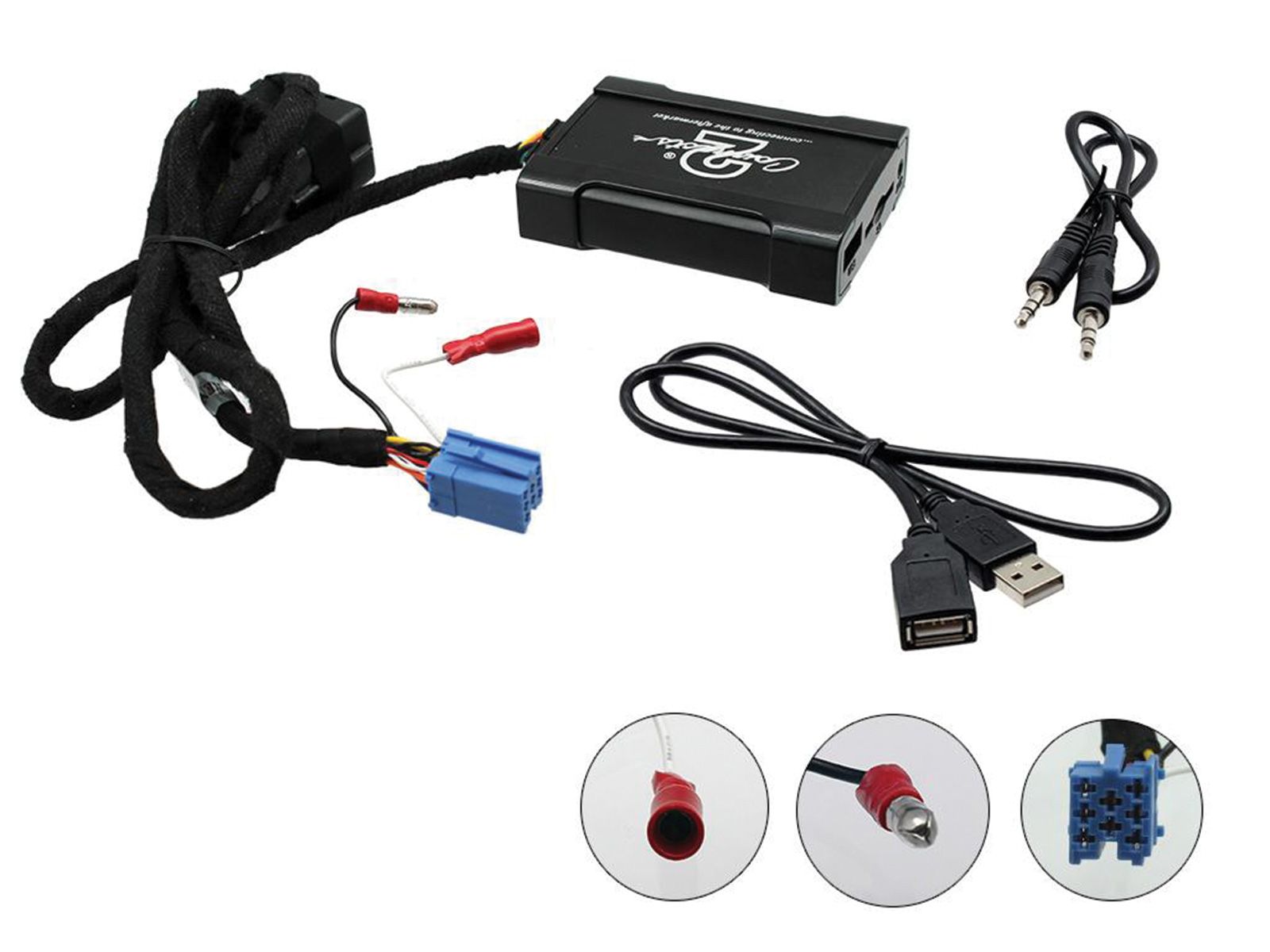 Connects2 USB / SD / AUX-In Interface f�r Skoda Fabia, Octavia (bis 2005, Mini-ISO) - CTASKUSB001