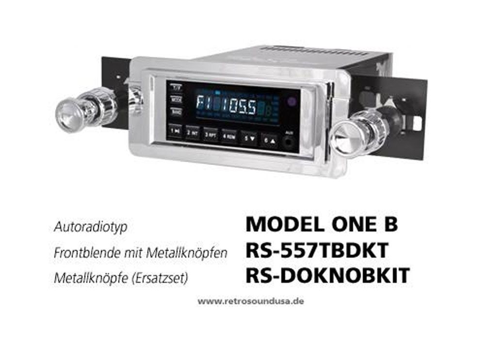 Ampire RETROSOUND Frontblende mit Metall-Bedienkn�pfen - Chevrolet 1957 - RS-557TBDKT