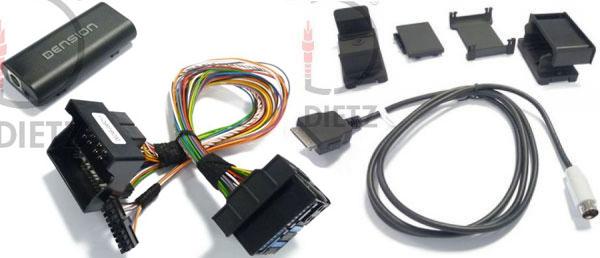Dension Gateway 100 + Dock Cable - iPod / iPhone / AUX Interface - Ford - Visteon - ID3 Textanzeige