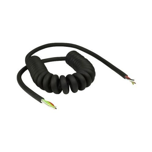 Mikrofonwendelkabel - 5-polig - Schirmung - 1,50m