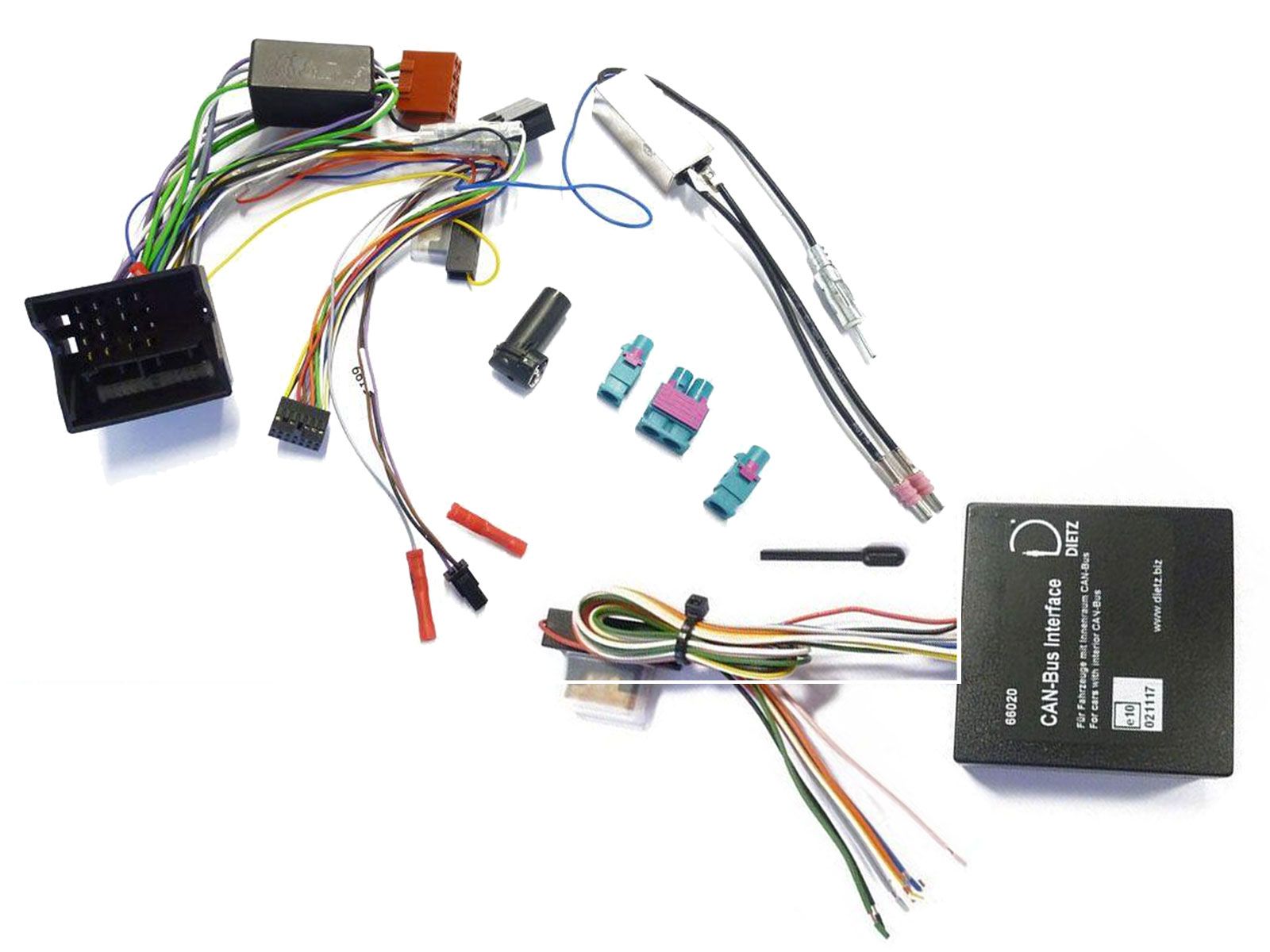 Dietz Can-Bus Interface Set f�r Audi mit BOSE OEM Verst�rker (ab 2004) - 66020 + 66112