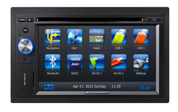 Blaupunkt New York 800 World - Doppel-DIN CD/DVD/MP3-Autoradio mit Touchscreen / Bluetooth / USB ...