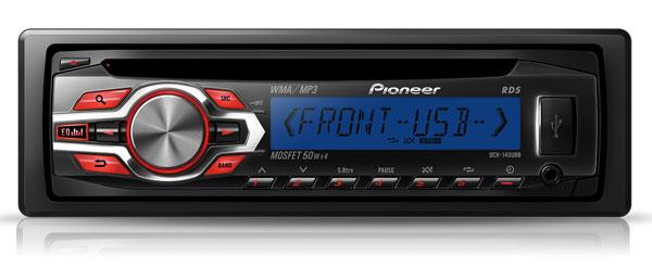 Pioneer DEH-140UBB - CD/MP3-Autoradio mit USB / AUX-IN