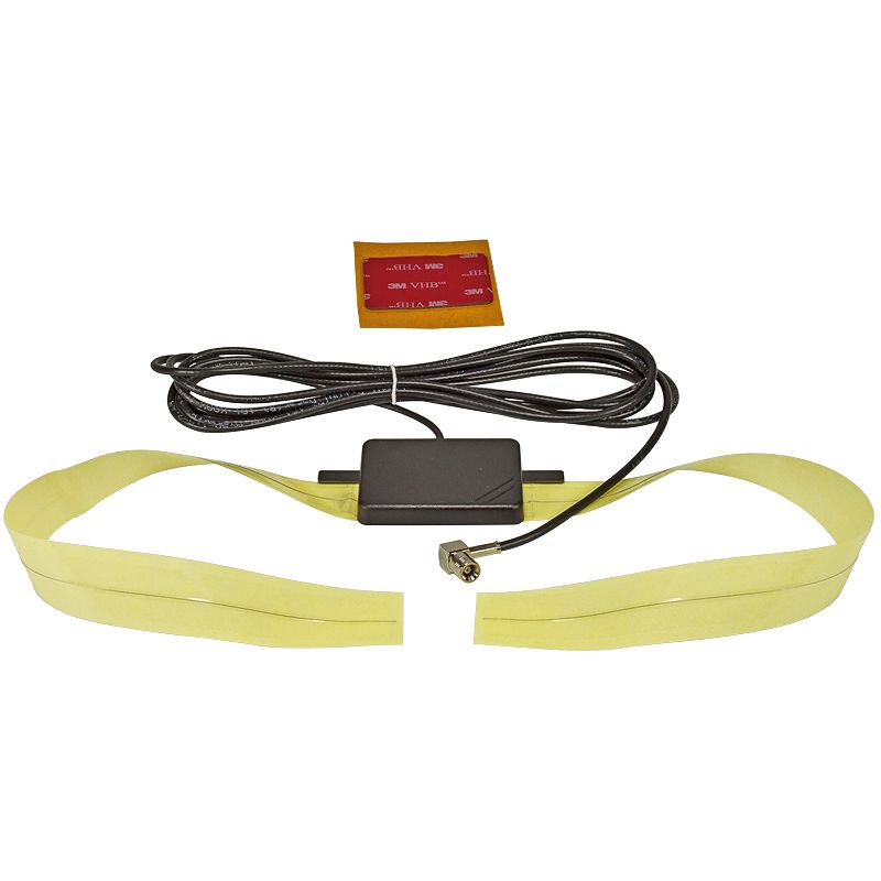 DAB / DAB+ Glasklebeantenne f�r Innenmontage - SMB Winkel - aktiv