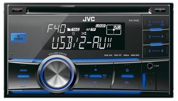 JVC KW-R400 - Doppel-DIN CD/MP3-Autoradio mit USB / AUX-IN