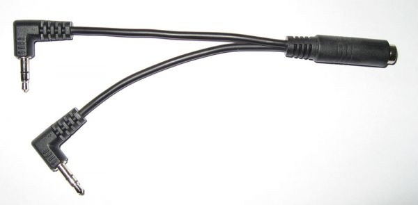 AUX Y-Adapter 2x 3,5mm Klinken Stecker auf 1x 3,5mm Klinken Buchse - Blaupunkt 7607001524