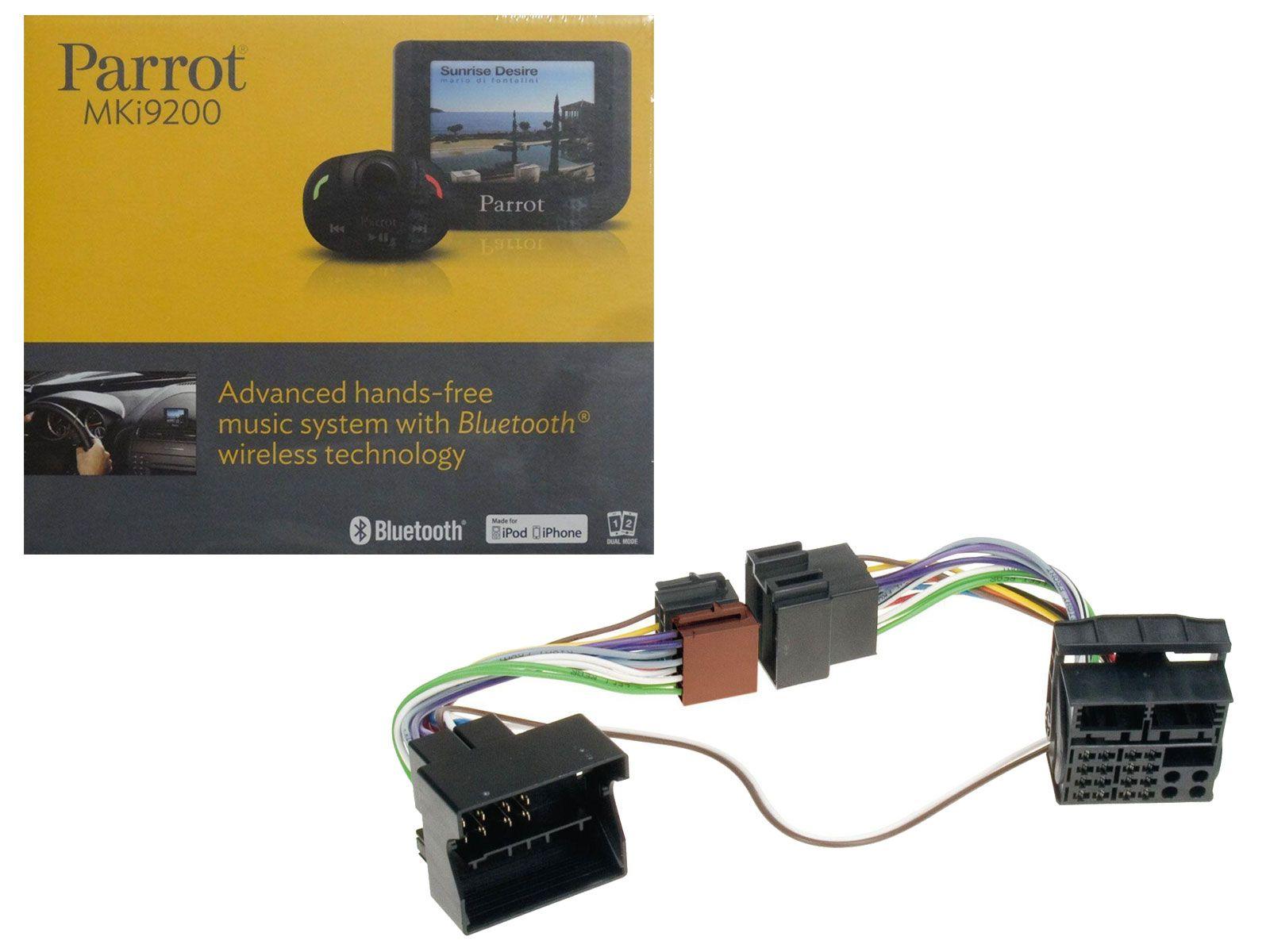 Set Parrot MKi9200 Bluetooth Freisprechanlage + BMW 1er, 3er, 5er (ab 2001) FSE Adapter