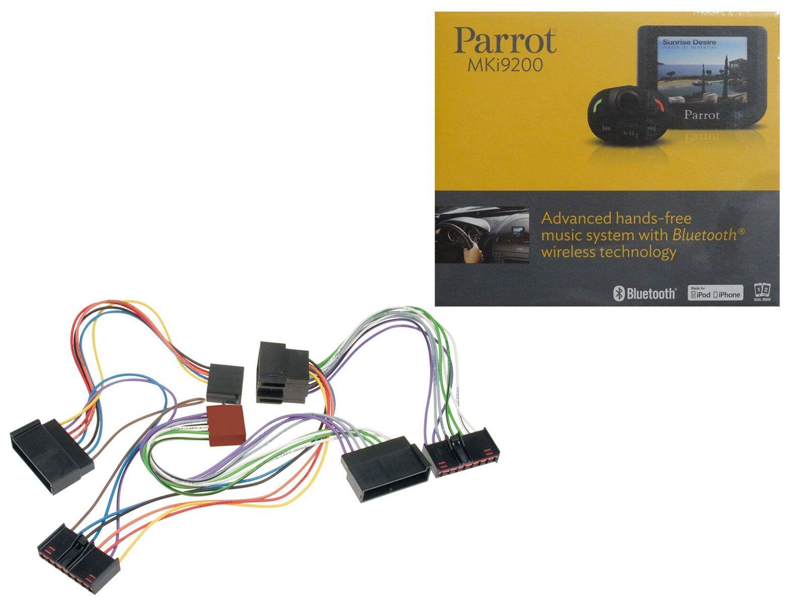 Set Parrot MKi9200 Bluetooth Freisprechanlage + Ford Mondeo, Fiesta Focus FSE Adapter
