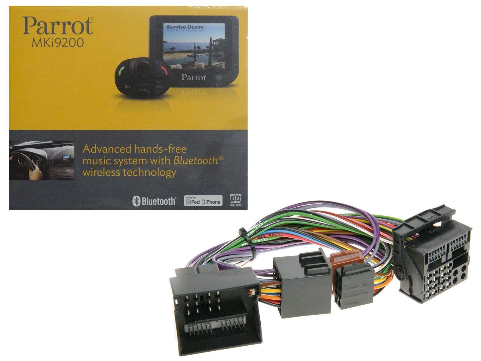 Set Parrot MKi9200 Bluetooth Freisprechanlage + Ford (ab 2003, Quadlock) FSE Adapter