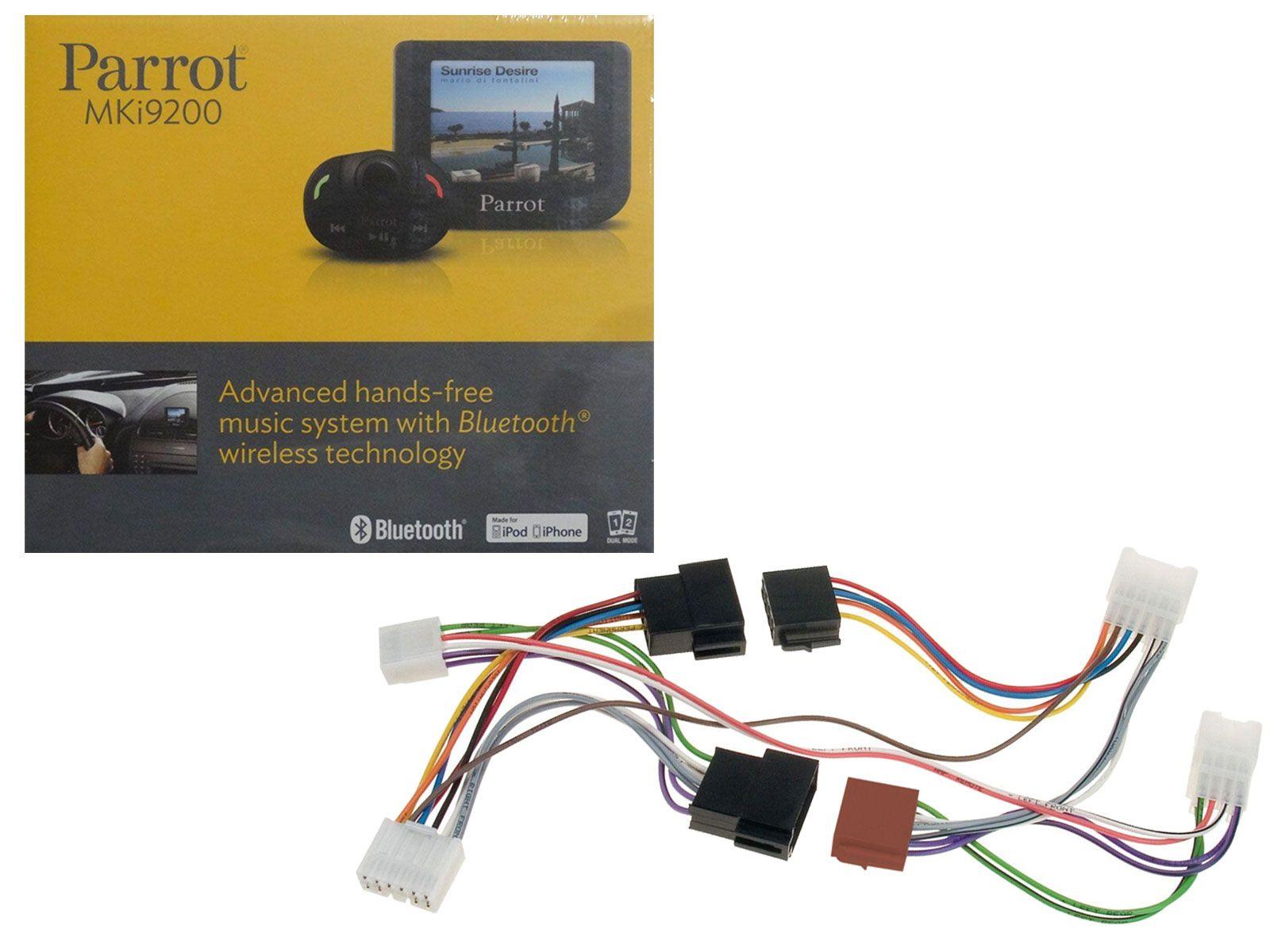 Set Parrot MKi9200 Bluetooth Freisprechanlage + Toyota Yaris, Avensis, Corolla FSE Adapter