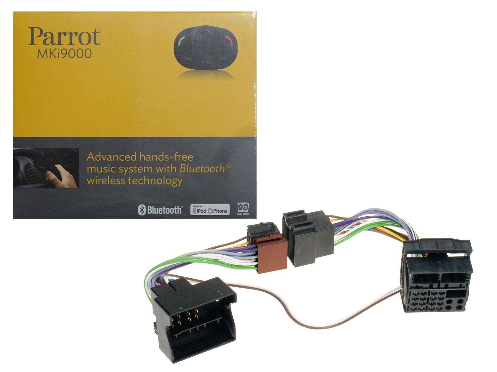 Set Parrot MKi9000 Bluetooth Freisprechanlage + BMW 1er, 3er, 5er (ab 2001) FSE Adapter