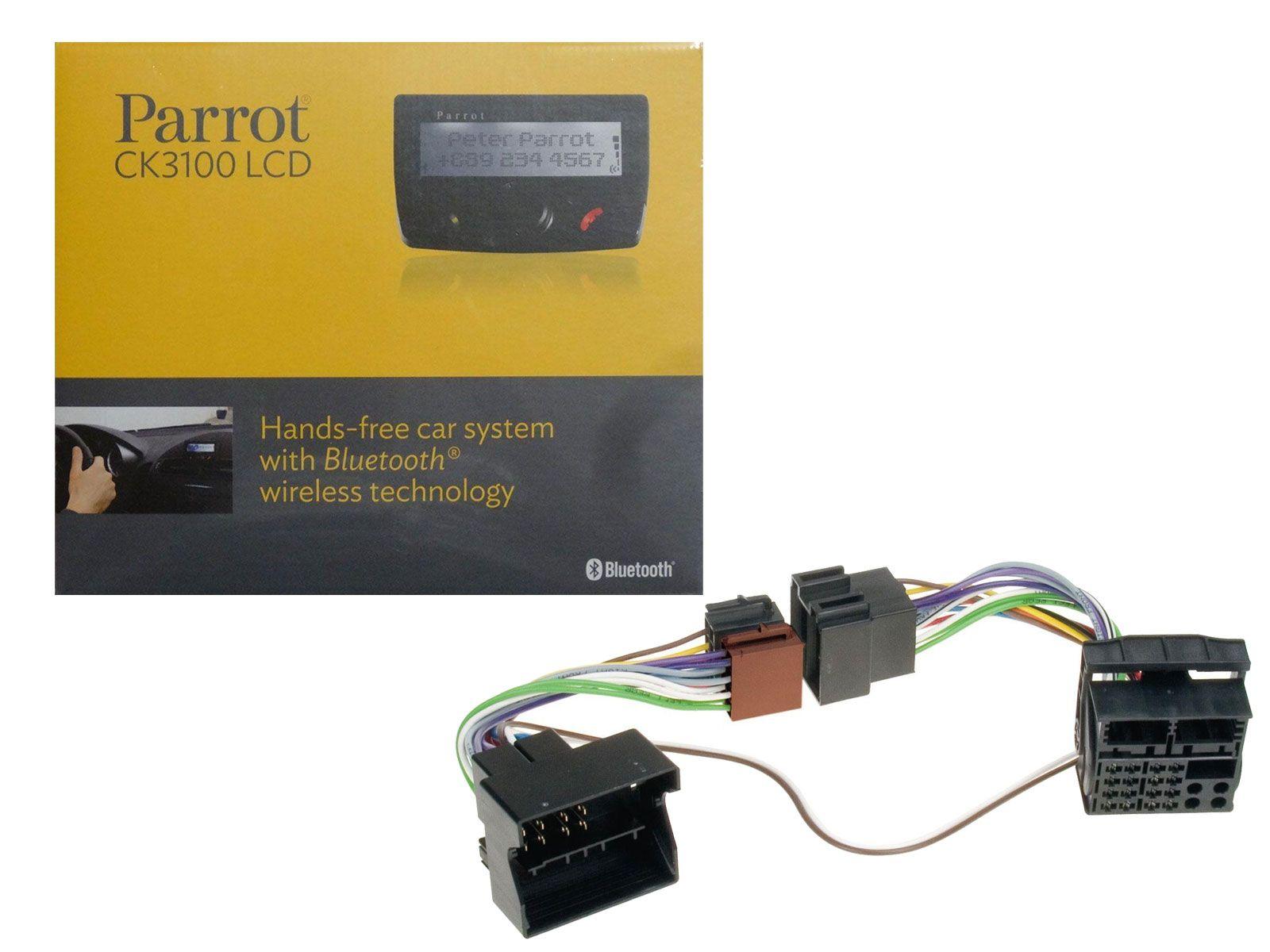 Set Parrot CK3100 Bluetooth Freisprechanlage + BMW 1er, 3er, 5er (ab 2001) FSE Adapter