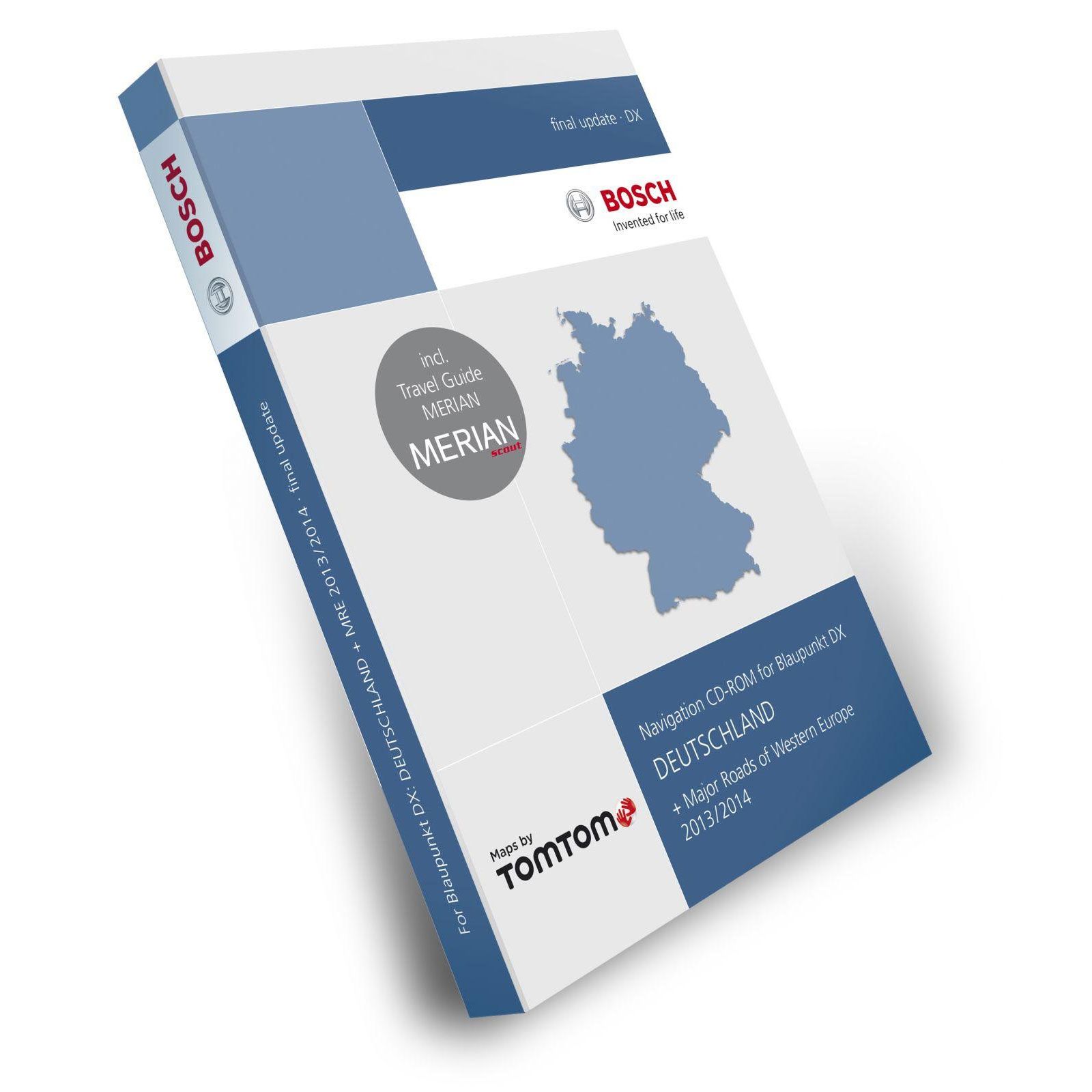 Blaupunkt Tele Atlas TomTom Deutschland Travelpilot DX 2013/2014 + Hauptstraen Westeuropas MRE