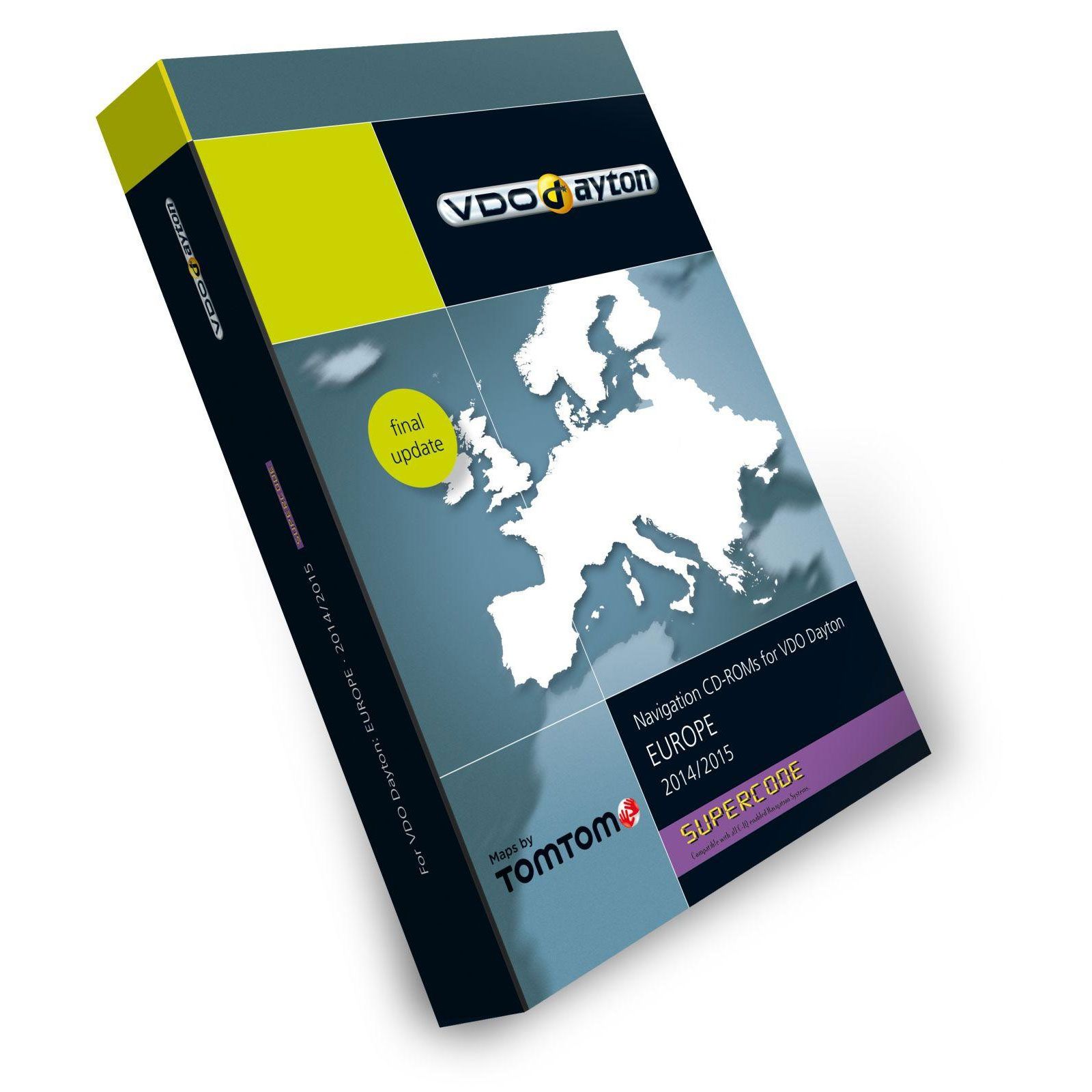 VDO-Dayton TomTom Tele Atlas Europa C-IQ SUPERCODE 2014/2015 (10 CD Pack)