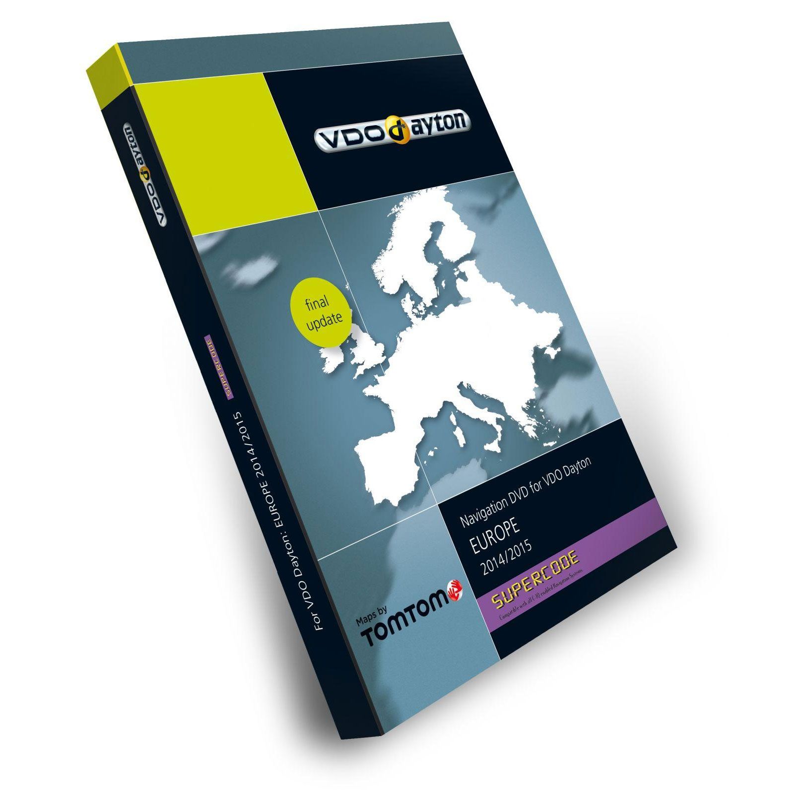 VDO-Dayton TomTom Tele Atlas Europa DVD C-IQ SUPERCODE 2014/2015