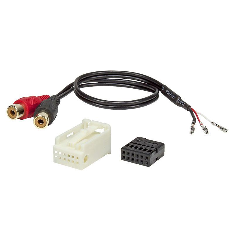 AUX-IN Adapter Quadlock 12 pol. auf Cinch, frei steckbar